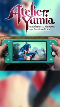 Atelier Yumia The Alchemist of Memories & the Envisioned Land Nintendo Switch Lite Gameplay (Teal) intro