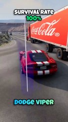 Chance of survival with different vehicles #beamng #beamngdrive