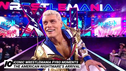 Iconic WrestleMania pyro moments- WWE Top 10, March 16, 2025