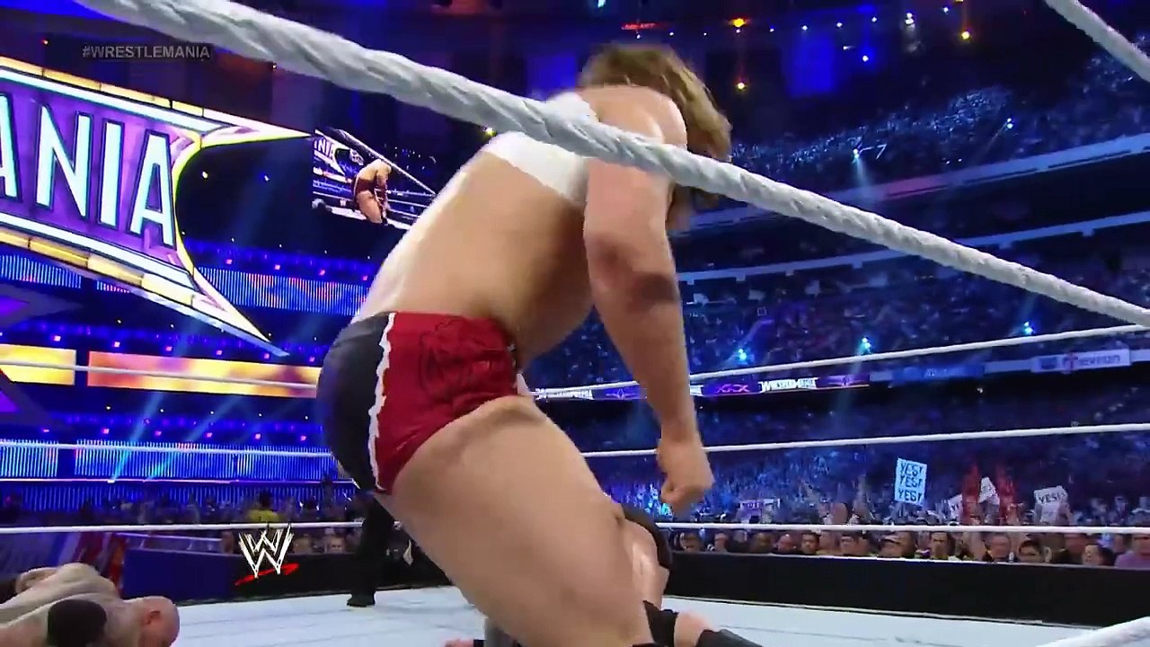 FULL MATCH- Randy Orton vs. Daniel Bryan vs. Batista – Triple Threat Match-  WrestleMania 30, image size:1280x720