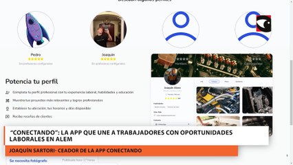 “Conectando": la app que une a trabajadores con oportunidades laborales en Alem
