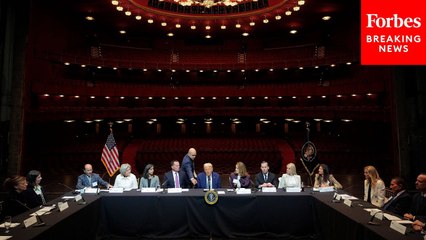 Trump Speaks At Kennedy Center Meeting Including New Board Members Laura Ingraham, Maria Bartiromo