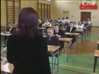 chwila przed egzaminem