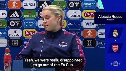 Russo has 'full confidence' Arsenal can achieve Champions League glory