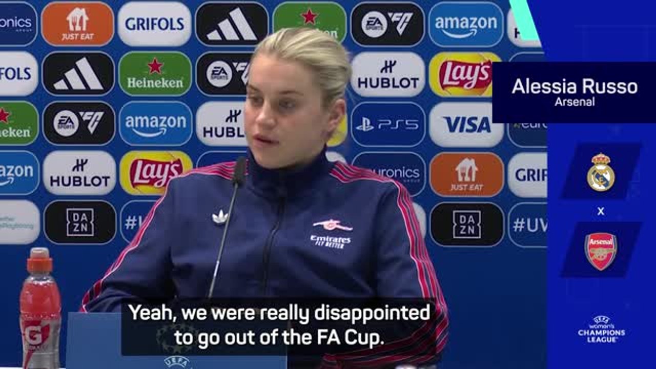 Russo has 'full confidence' Arsenal can achieve Champions League glory