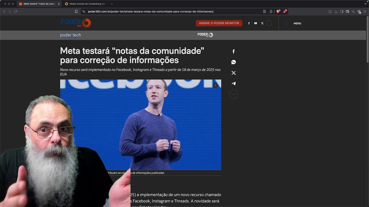 ZUCKERBERG vai ESTREIAR ESSA SEMANA as NOTAS da COMUNIDADE no FACEBOOK e INSTAGRAM: PETISTAS CHORAM