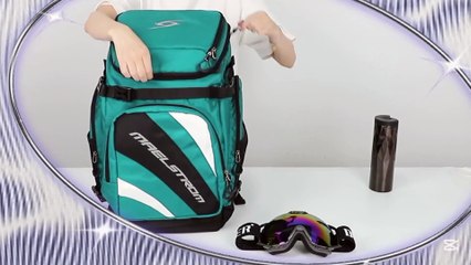 Maelstrom Ski Boot Bag,55L Large Ski Boots Travel Backpack for Men Women,Waterproof Snowboard Boot Bag for Skis Accessories