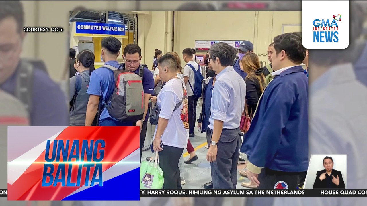 Mga pasahero ng MRT-3, pabor sa pagpapalawig sa operating hours ng tren | Unang Balita