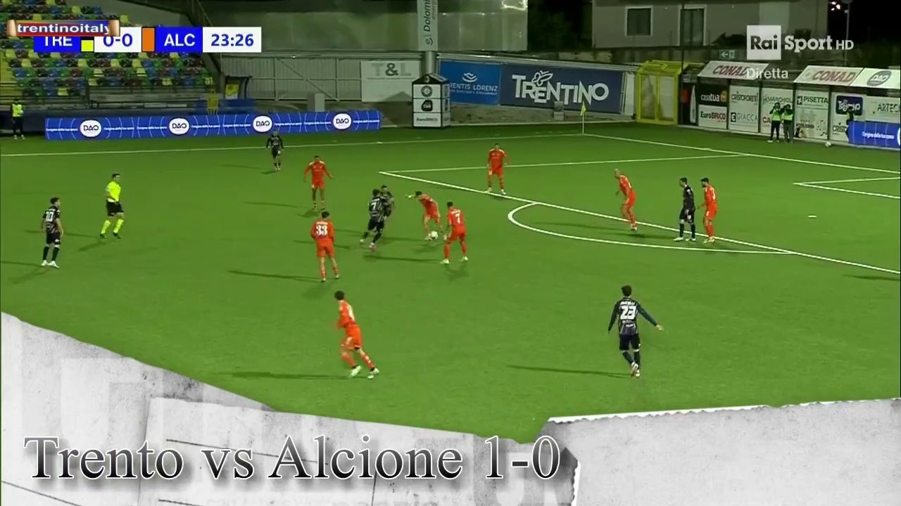 Trento vs Alcione 1-0 gol e interviste