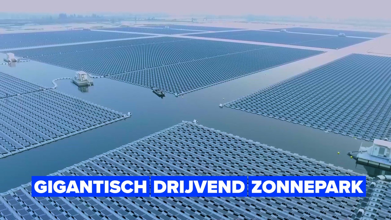 Een van 's werelds grootste drijvende zonneparken