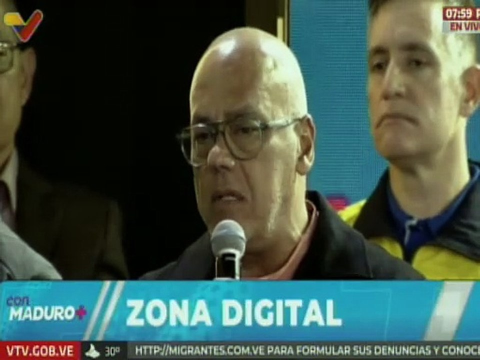 Jorge Rodríguez: Proclama de EE.UU. contra migrantes venezolanos vulnera los DD.HH.