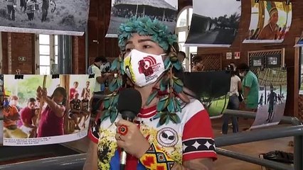 b'Dia dos povos indgenas  marcado por falas de luta e homenagem a Temb'