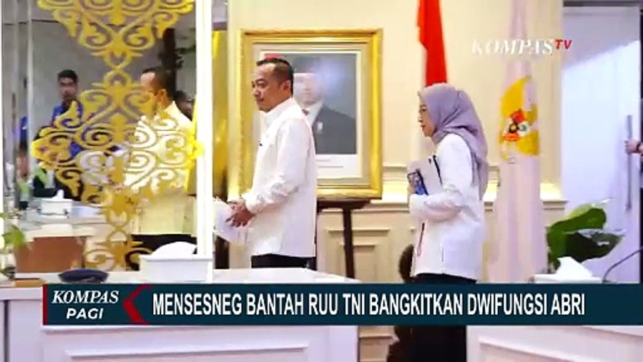 Mensesneg Bantah RUU TNI Bangkitkan Dwifungsi Abri