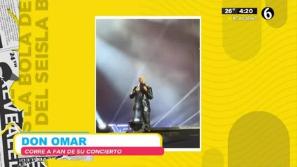 Don Omar corre a fan de concierto