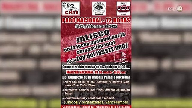 Maestros harán Paro Nacional para frenar reforma a Ley del ISSSTE