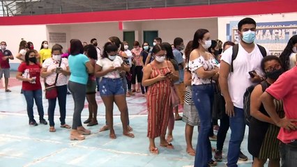 b'Covid-19: Vacinao em Marituba'