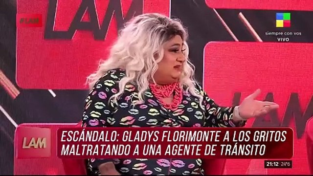 Gladys Florimonte escandalo tránsito