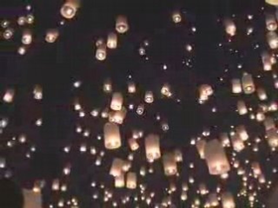 loy krathong - lacher de lanternes