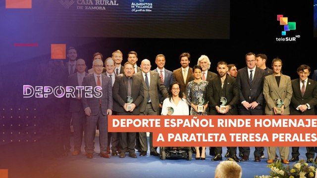 Teresa Perales fue homenajeada en Gala del deporte español DEPORTES TE LO CUENTO 17-03-2025