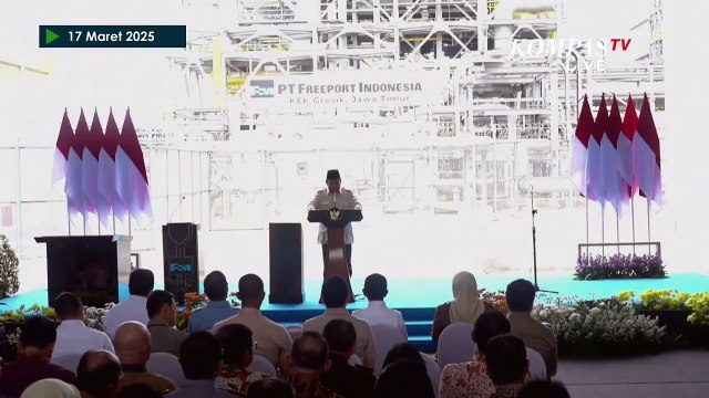 [FULL] Sambutan Presiden Prabowo di Peresmian Smelter Emas Freeport : Ini Kekuatan Indonesia