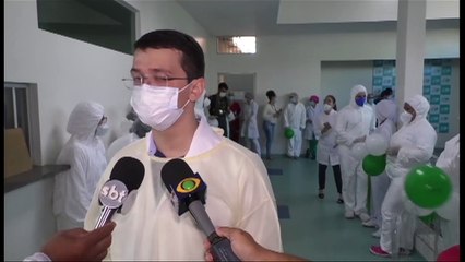 b'Idosa de 103 anos vence Covid-19 em Castanhal'