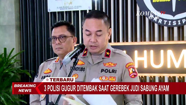 Terbaru! 3 Polisi Gugur saat Gerebek Judi Sabung Ayam di Lampung Diberi Kenaikan Pangkat