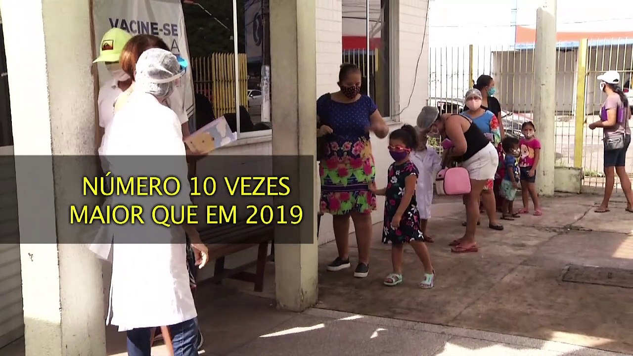 b'Par registra crescimento no n\xbamero de casos de Sarampo'