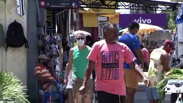 b'Feiras movimentadas aps fim do lockdown em Belm'