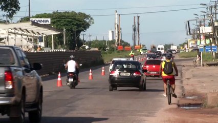 b'Detran faz inverso de fluxo na BR 316'