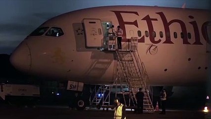 b'Chegada dos respiradores em Belm '