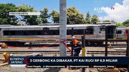 3 Gerbong KA Dibakar, PT KAI Rugi Rp 6,9 Miliar