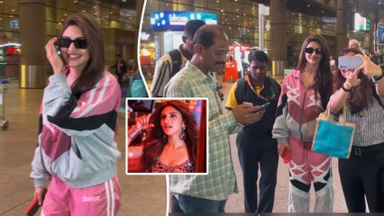 Sreeleela Fans In 'Kissik' Mode As They Snap Pictures With Her At Mumbai Airport