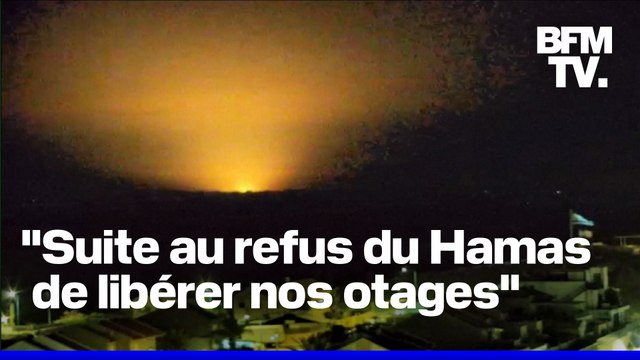 Gaza: Israël mène des frappes inédites depuis la trêve