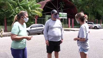 b'Guarda municipal  desativada em parque da Marambaia'