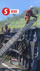 Father and son burnt to death in lorry accident in Tapah
