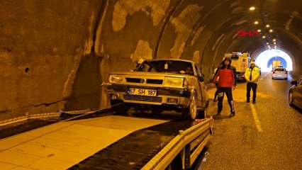 Zonguldak'ta tünelde kaza: 1 yaralı