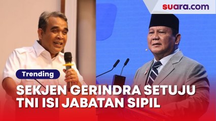 Sekjen Gerindra Setuju TNI Isi Jabatan Sipil, Asal Disetujui Presiden Prabowo