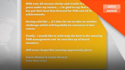 Hans Isaac bukan lagi pengerusi PSM