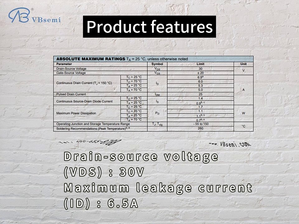 QM3010K-VB is a SOT23 package N-Channel field effect MOS tube