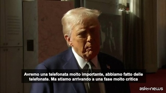 Trump: telefonata importante con Putin, vogliamo risolvere questione
