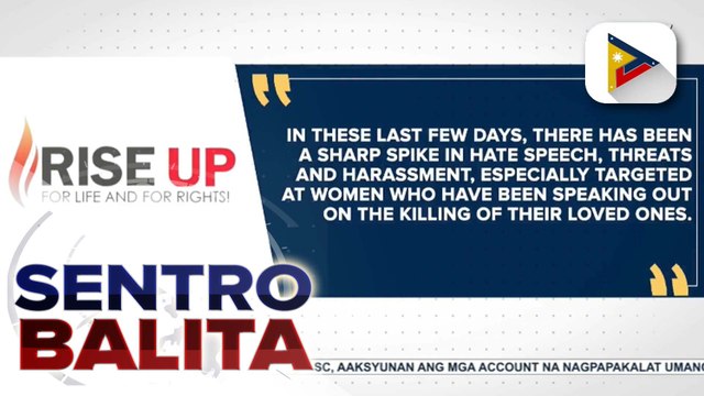 Mga insidente ng online harassment vs. pamilya ng mga biktima ng umano'y EJK, tumaas ayon sa isang human rights group