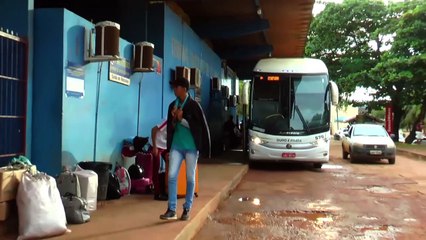 b'Movimento fraco em rodoviria devido a Pandemia'