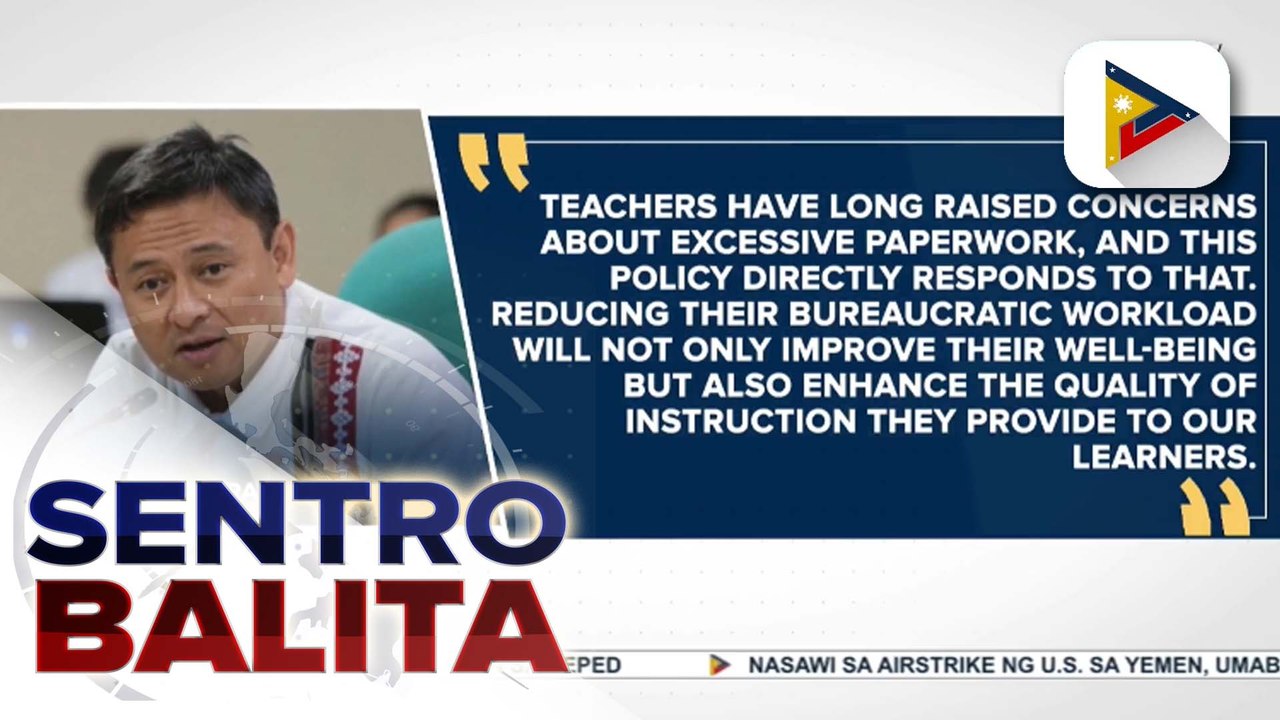 DepEd, babawasan ng higit 50% ang load sa paperwork ng mga pampublikong guro