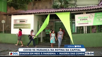 b'Mudana de rotina na Capital devido o Covid 19'