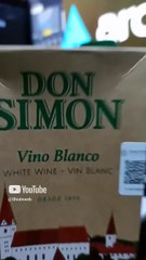 bebiendo vino blanco Don Simon importado de españa vino de castilla #shorts saludos a La Chunga