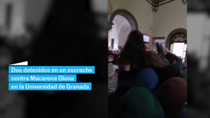Dos detenidos en un escrache a Macarena Olona en la Universidad de Granada