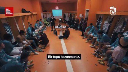 Trabzonspor'da ilk maçına çıkan Fatih Tekke'in soyunma odasında yaptığı konuşma