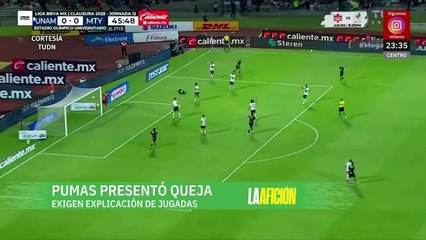 Pumas presenta queja por decisiones arbitrales en su último partido