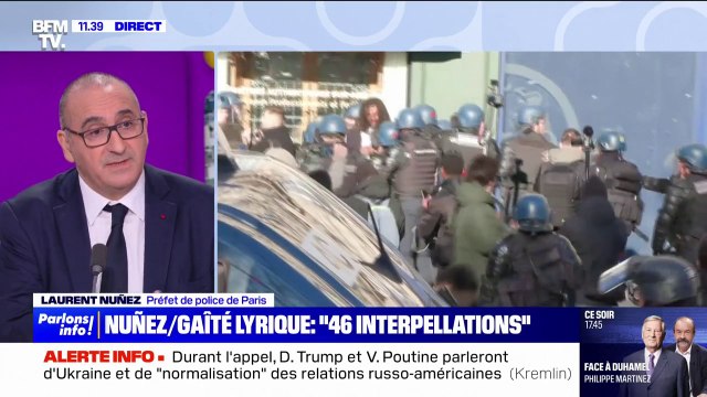 Évacuation de la Gaîté lyrique: On va prolonger cette sécurisation par les forces de sécurité intérieure dans les jours qui viennent , assure Laurent Nuñez