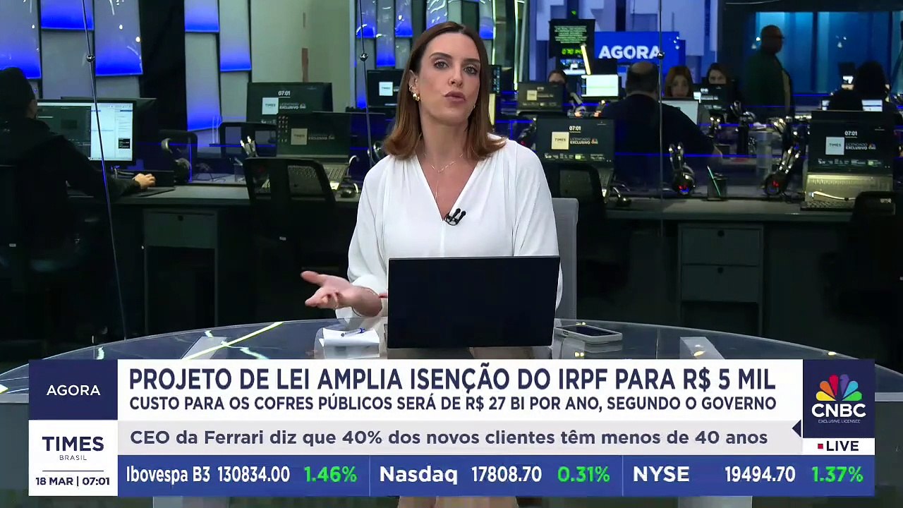 Projeto de lei amplia isenção do Imposto de Renda para R$ 5 mil; Mariana Almeida comenta